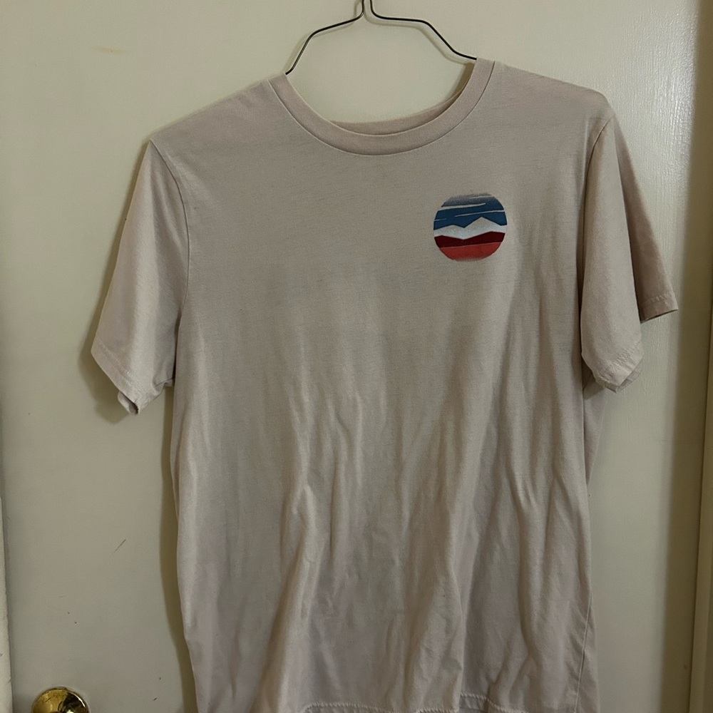 True Craft Beige T-Shirt with Mountain Symbol